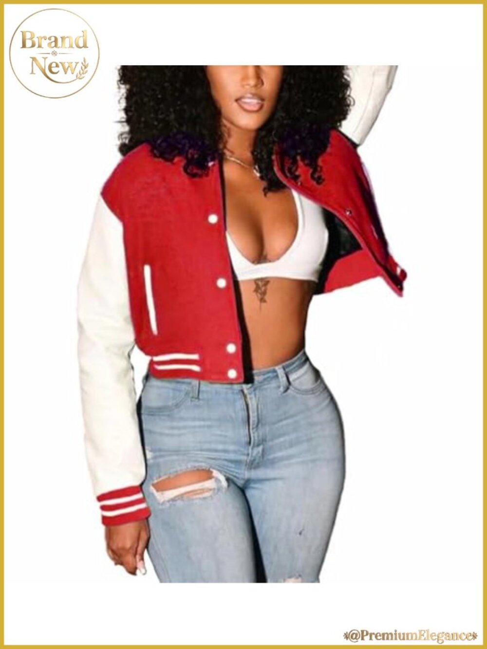 Women Cropped Bomber Jacket Lightweight Button Down